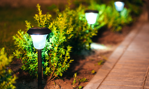 landscaping services - exterior lighting